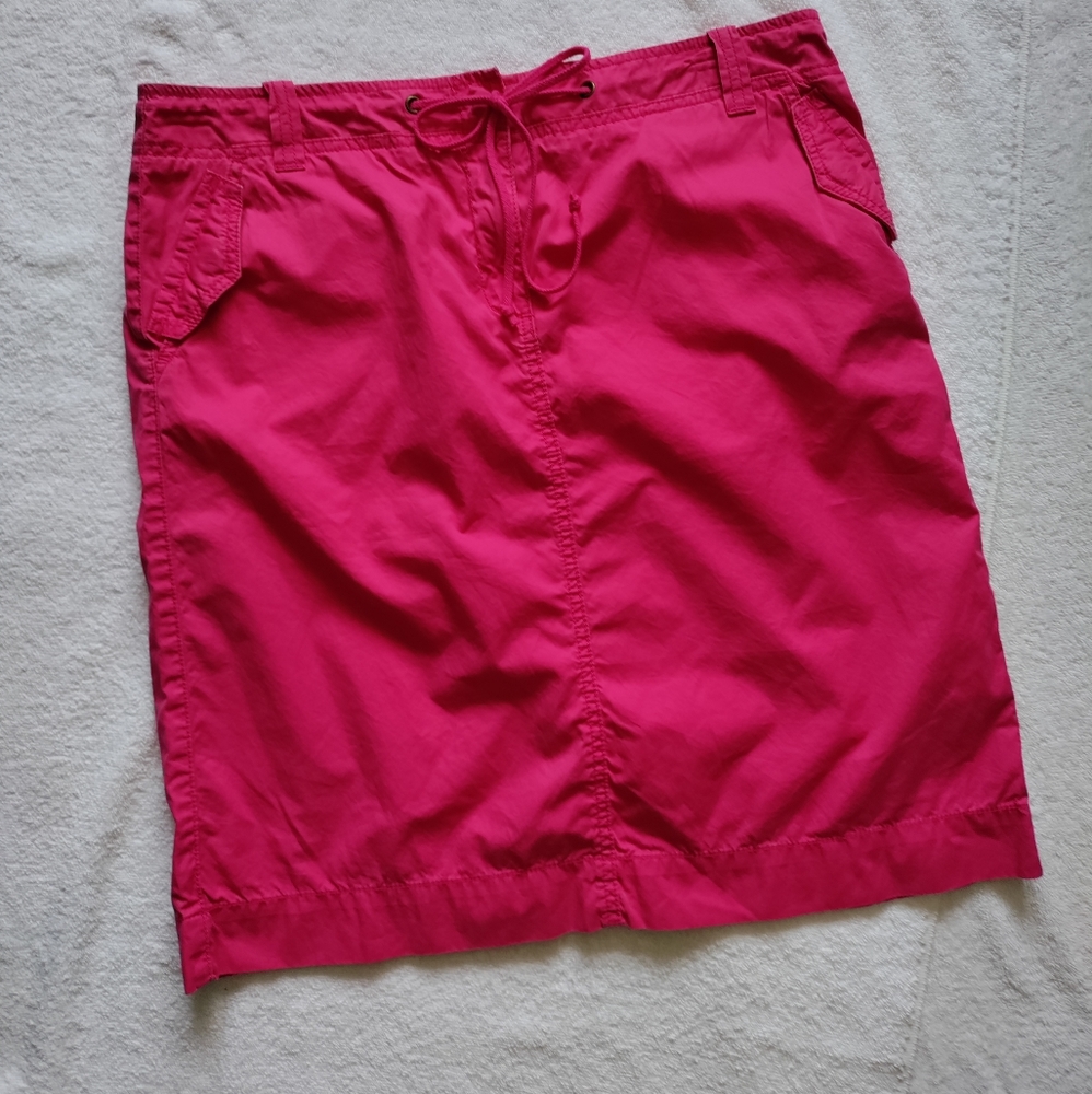 🆕J.Crew | Chino Midi Drawstring Hot Pink 2018 STARBUCKS BEEN THERSkirt Size 12